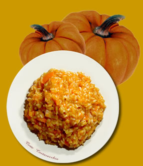 Risotto mit dem Kürbis